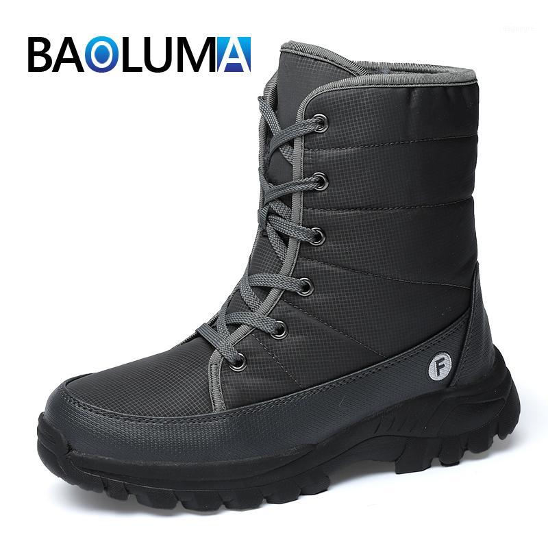 2020 Men Snow Boots Thick Plush Warm Men's Winter Boots Outdoor Waterproof Men Winter Classic Plus Size 36-461, Blue
2020 Men Snow Boots Thick Plush Warm Men's Winter Boots Outdoor Waterproof Men Winter Classic Plus Size 36-461, Blue