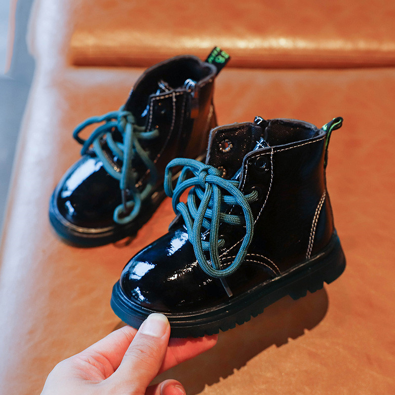 Fashion Kids Leather Shoes Autumn Lace Up Girls Martin Boots Solid Color Boys Ankle Boots Non-slip Toddler Shoes SZ314 Y1125, Black;grey
Fashion Kids Leather Shoes Autumn Lace Up Girls Martin Boots Solid Color Boys Ankle Boots Non-slip Toddler Shoes SZ314 Y1125, Black;grey