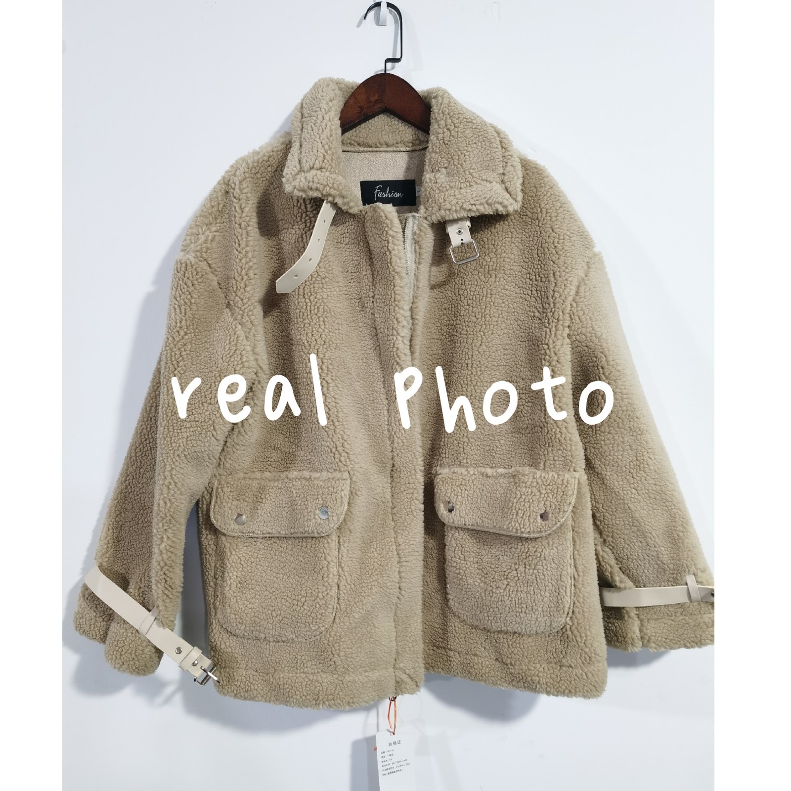 Women Autumn Winter Faux Lamb Fur Sheepskin Coat Genuine Granular Sheep Shearing Jacket Female Casual Warm Outerwear 201028