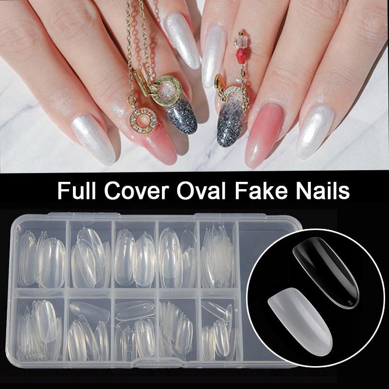 100Pcs/box Acrylic Oval Fake Nails Art Full Cover Round Shape False Nail Tips Manicure Artificial Nails press on long, Transparent
100Pcs/box Acrylic Oval Fake Nails Art Full Cover Round Shape False Nail Tips Manicure Artificial Nails press on long, Transparent