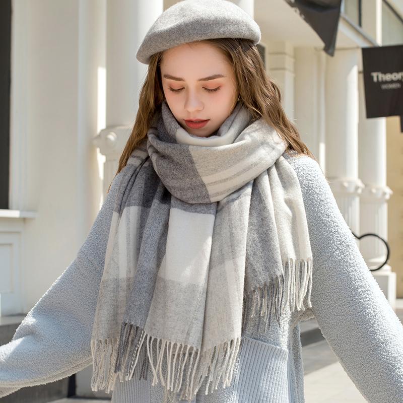 2020 Autumn&Winter Wool Scarves for Women Plaid Tassels Wraps Shawls Long Warm Keep Fashion Luxury Foulard Femme Scarf
2020 Autumn&Winter Wool Scarves for Women Plaid Tassels Wraps Shawls Long Warm Keep Fashion Luxury Foulard Femme Scarf