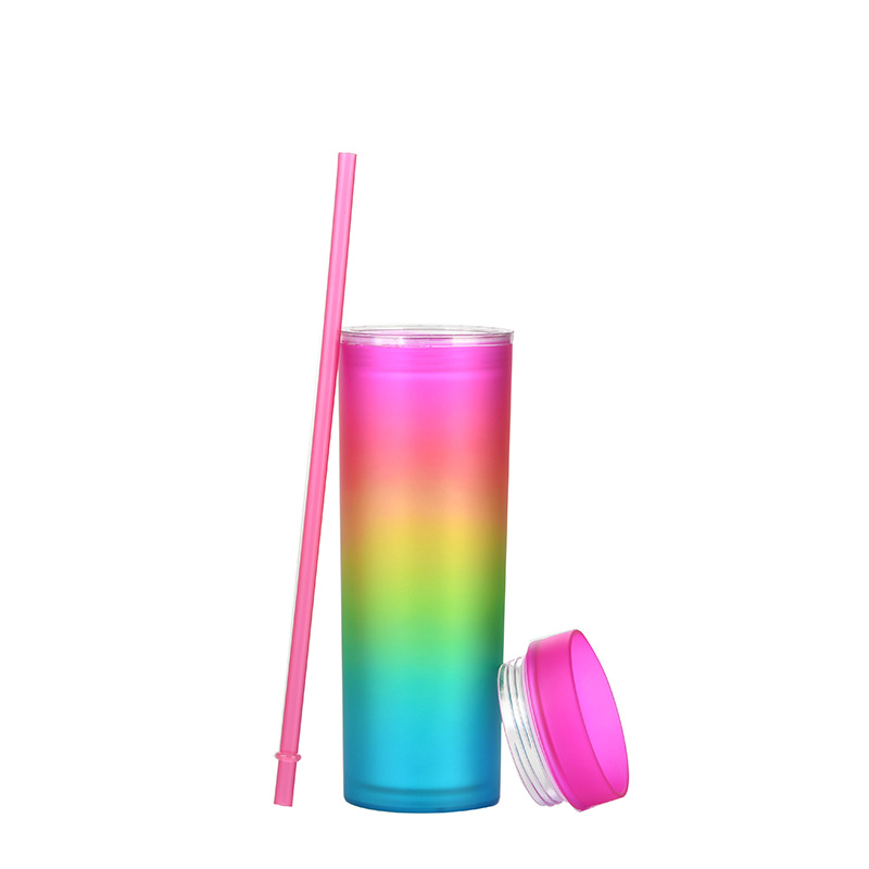Gradient Color Rainbow Water Cup Straight Double Plastic Straw Cup(The logistics price Pls Contact us)
Gradient Color Rainbow Water Cup Straight Double Plastic Straw Cup(The logistics price Pls Contact us)