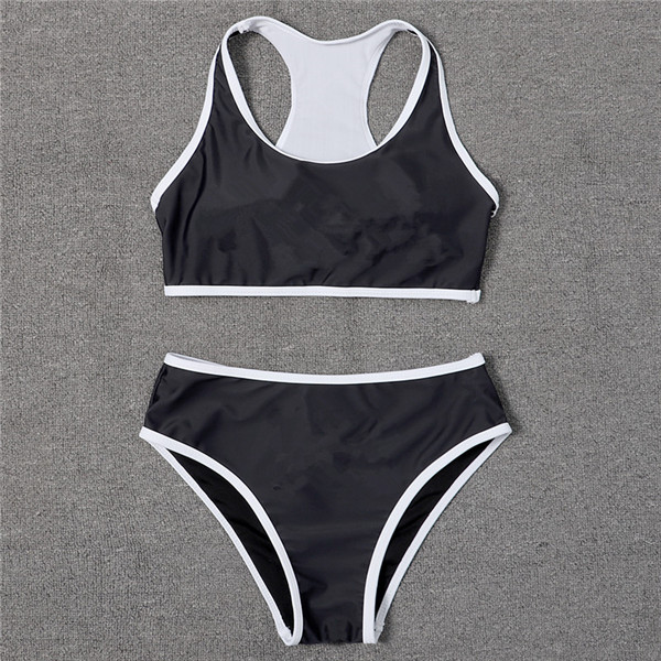 New Sexy Bikini Swimwear Women Letters Two-Piece High Waist Bikini Set Bathing Suit Beachwear Summer Black Or White Swimsuit
New Sexy Bikini Swimwear Women Letters Two-Piece High Waist Bikini Set Bathing Suit Beachwear Summer Black Or White Swimsuit
