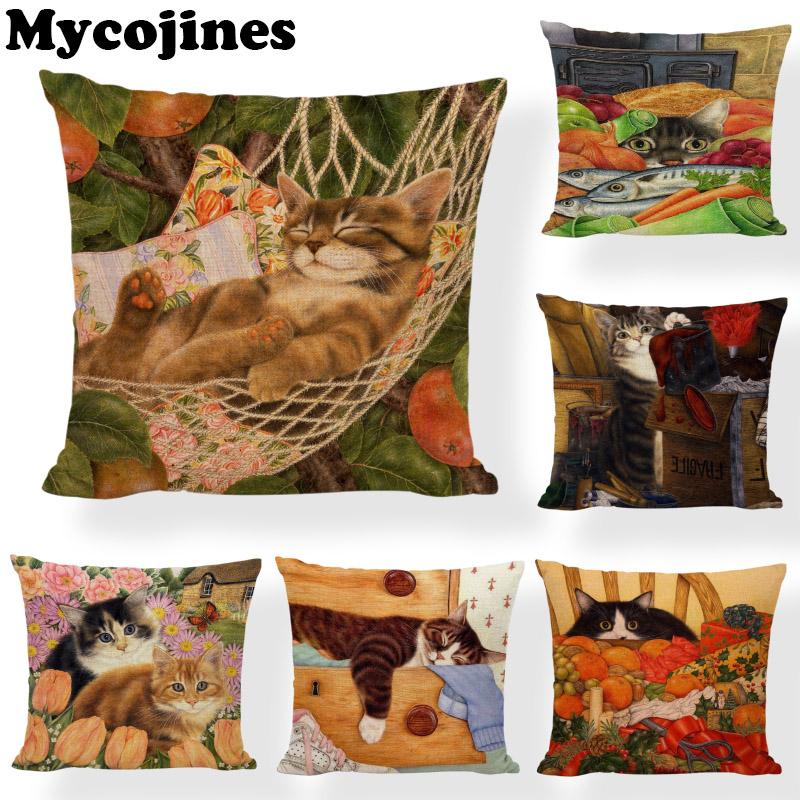 Top Art breath Cat Pillowcase Oil Painting Style Christmas Gift Living Room Sofa Bedroom Car Home Decoration Cushion Cover
Top Art breath Cat Pillowcase Oil Painting Style Christmas Gift Living Room Sofa Bedroom Car Home Decoration Cushion Cover
