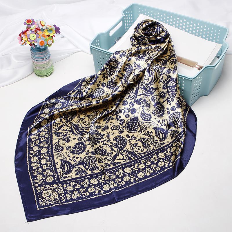 Fahsion Floral Print Hijab Scarf For Women Silk Satin Head Scarfs Female 90*90cm Square Shawls and Wraps Scarves For Ladies 20201
Fahsion Floral Print Hijab Scarf For Women Silk Satin Head Scarfs Female 90*90cm Square Shawls and Wraps Scarves For Ladies 20201