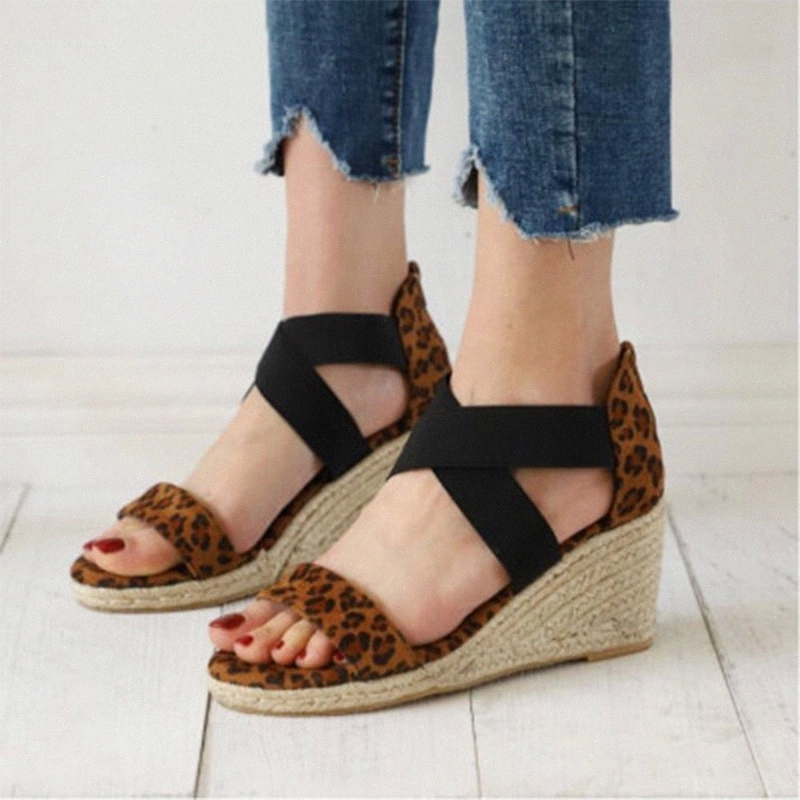 Leopard Zip Sandals Women Wedges 2020 Women's Cross Tied Woman Peep Toe Ladies Fashion Female Beach Shoes Plus Size 35-43 #6O1a, Black
Leopard Zip Sandals Women Wedges 2020 Women's Cross Tied Woman Peep Toe Ladies Fashion Female Beach Shoes Plus Size 35-43 #6O1a, Black