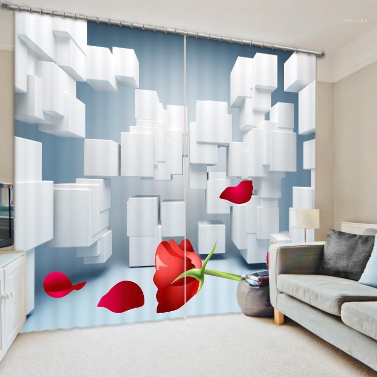 Tridimensional Module Rose Flower Creative Visual Effect 3D Window Curtains Thick Blackout Shade Office Shround Customized Size1, As pic
Tridimensional Module Rose Flower Creative Visual Effect 3D Window Curtains Thick Blackout Shade Office Shround Customized Size1, As pic