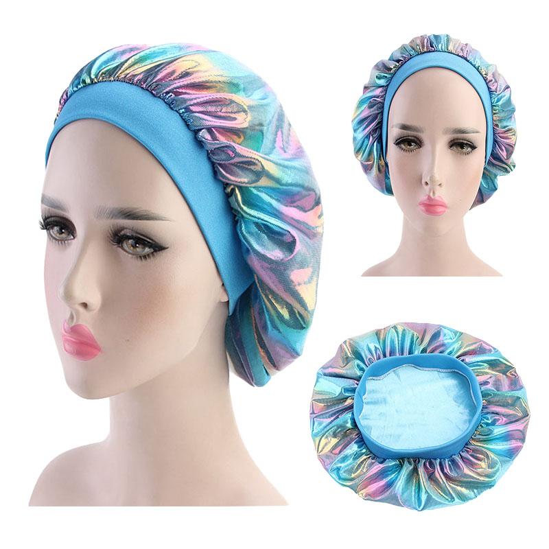 10pcs/lot Hair Satin Bonnet Women Holigraphic Silky Bonnets Turban Head Cover Wide Band Makeup cap Nightcap TB-75E, White
10pcs/lot Hair Satin Bonnet Women Holigraphic Silky Bonnets Turban Head Cover Wide Band Makeup cap Nightcap TB-75E, White