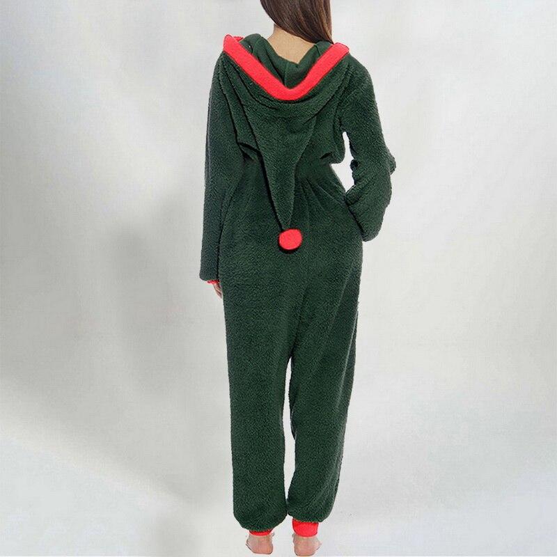 Winter Warm Pyjamas Women Fluffy Fleece Jumpsuits Sleepwear Overall Plus Size Hood Sets Pajamas Onesie For Women Adult