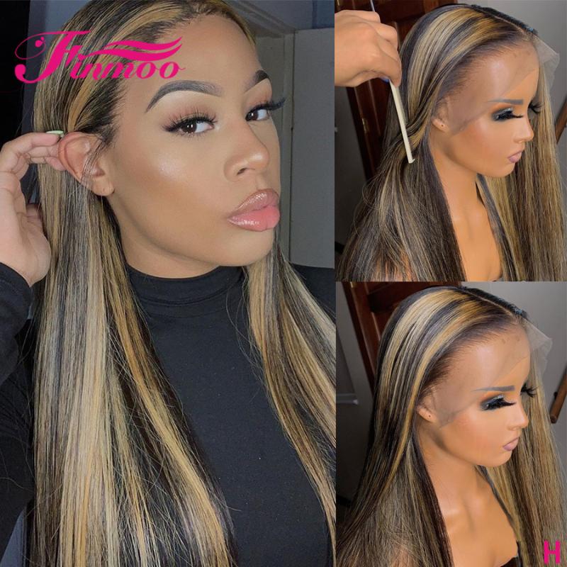 Straight Highlight Ombre Lace Front Human Hair Wigs 13x3 Brazilian Remy Brown Honey Blonde Wig For Women Pre Plucked 180 Density, As pic
Straight Highlight Ombre Lace Front Human Hair Wigs 13x3 Brazilian Remy Brown Honey Blonde Wig For Women Pre Plucked 180 Density, As pic