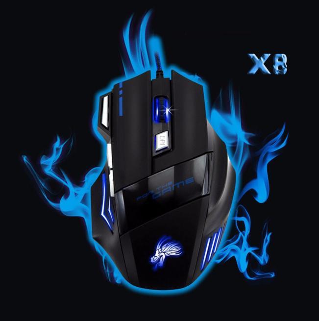 Ergonomic Gaming Mouse Optical USB Wired Mice 5500DPI 7 Button LED Backlit Mice Professional mouse gamer for Laptop PC gamer j8
Ergonomic Gaming Mouse Optical USB Wired Mice 5500DPI 7 Button LED Backlit Mice Professional mouse gamer for Laptop PC gamer j8