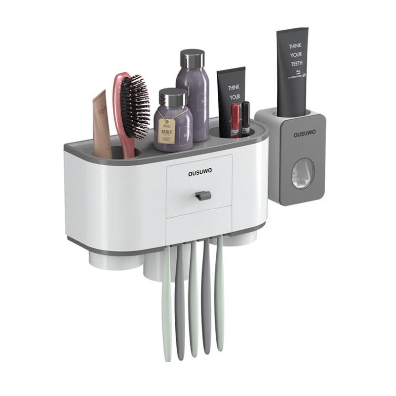 Wall Mount Dust-proof Toothbrush Holder With Cups Automatic Toothpaste Squeezer Dispenser Bathroom Accessories Sets
Wall Mount Dust-proof Toothbrush Holder With Cups Automatic Toothpaste Squeezer Dispenser Bathroom Accessories Sets