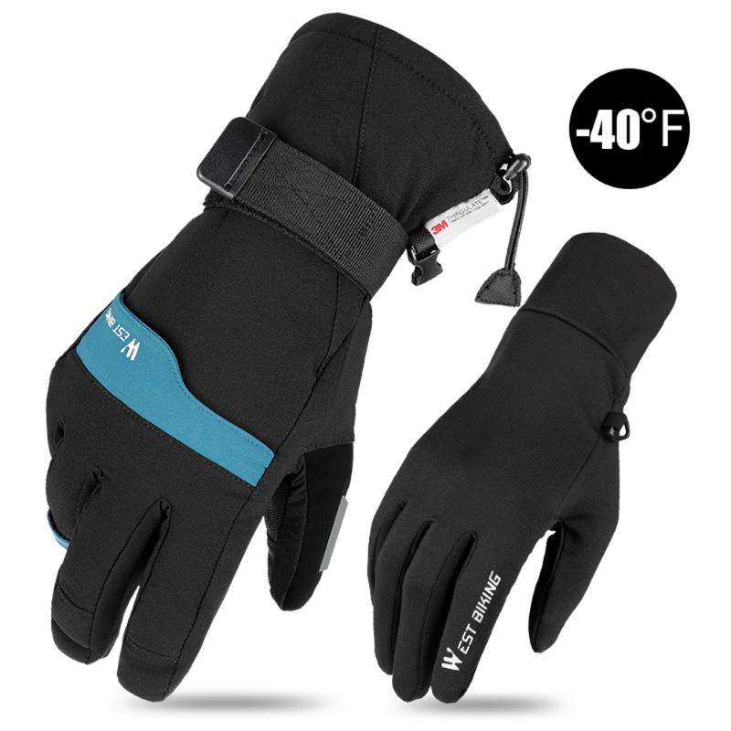 WEST BIKING Double Layer Thick 3M Gloves Gloves Skiing Cycling Motorcycles Sports Winter For Touched Screen, Blue
WEST BIKING Double Layer Thick 3M Gloves Gloves Skiing Cycling Motorcycles Sports Winter For Touched Screen, Blue