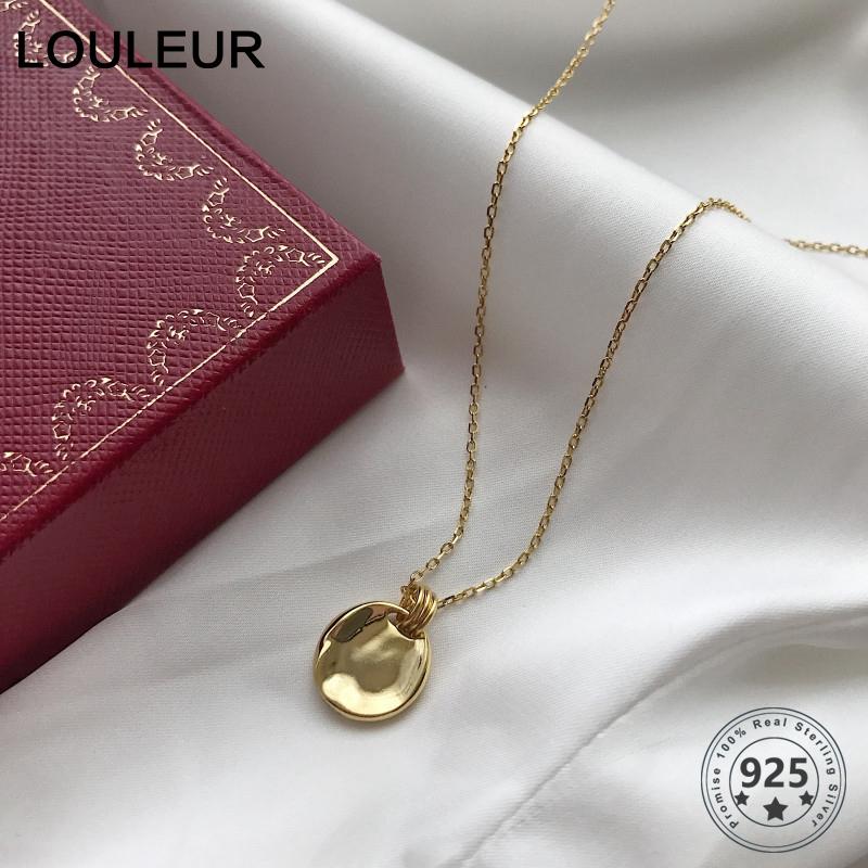 Chains Louleur 925 Sterling Silver Round Pendant Necklace High Quality Irregular Gold For Women Fine Jewelry Birthday Gift
Chains Louleur 925 Sterling Silver Round Pendant Necklace High Quality Irregular Gold For Women Fine Jewelry Birthday Gift
