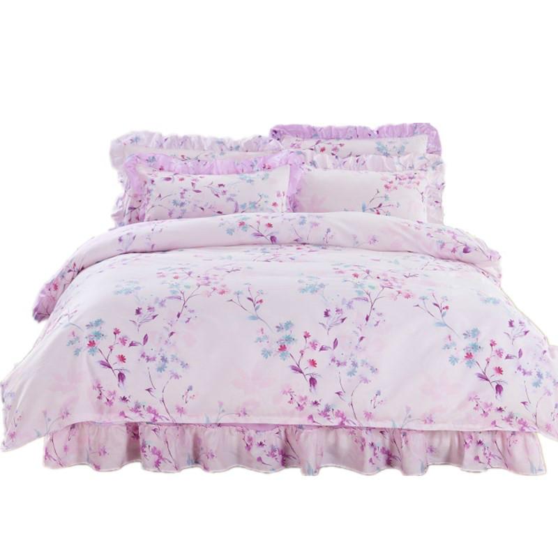 Cotton Four-Piece of Bed Skirt Cotton Bedspread-Style Bed Cover bedding set set beds silk bedding sets, Charm
Cotton Four-Piece of Bed Skirt Cotton Bedspread-Style Bed Cover bedding set set beds silk bedding sets, Charm