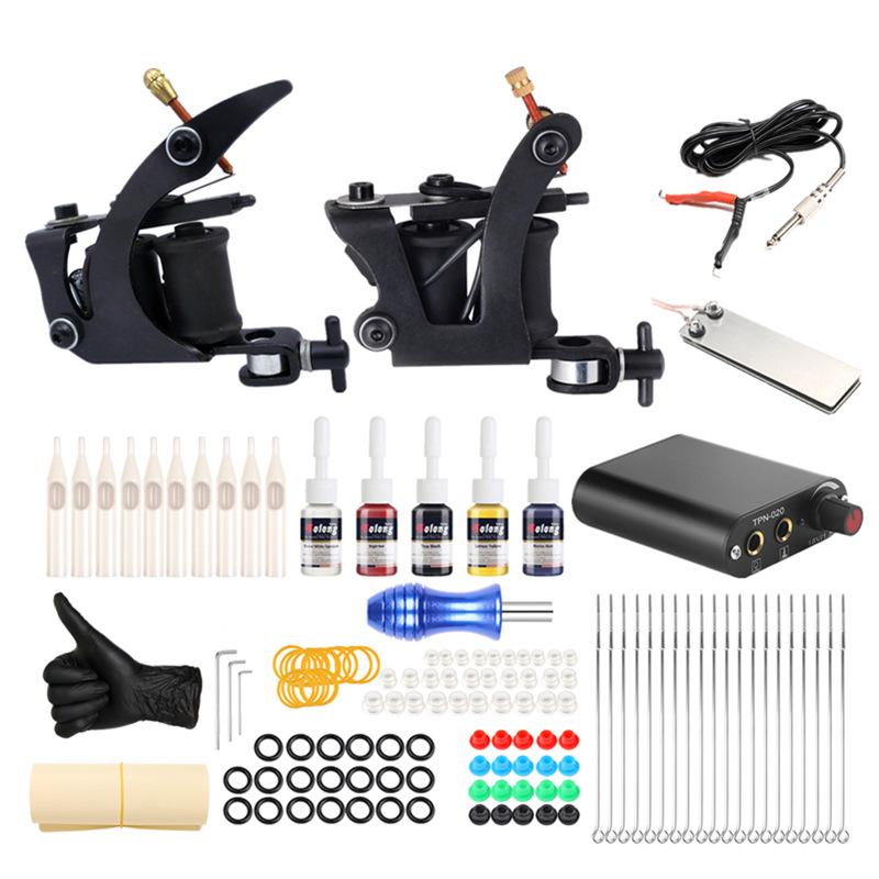 Solong Tattoo Tattoo Machine Set Professional Sectioning Coil Machine Full Set Material piercing needles
Solong Tattoo Tattoo Machine Set Professional Sectioning Coil Machine Full Set Material piercing needles