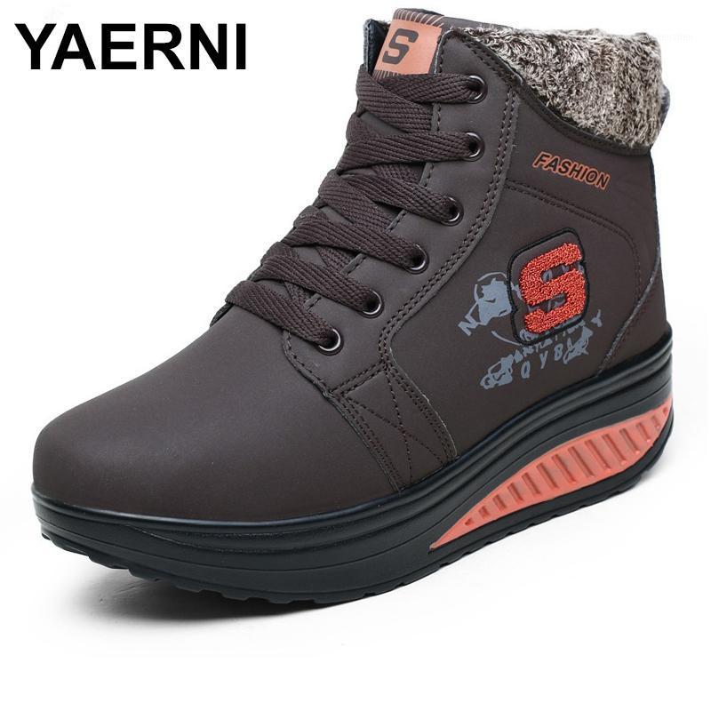 Boots YAERNI 2021 Snow Winter Female Plush Lining Women Shoes Warm Platform Woman Ankle E5211, Black
Boots YAERNI 2021 Snow Winter Female Plush Lining Women Shoes Warm Platform Woman Ankle E5211, Black
