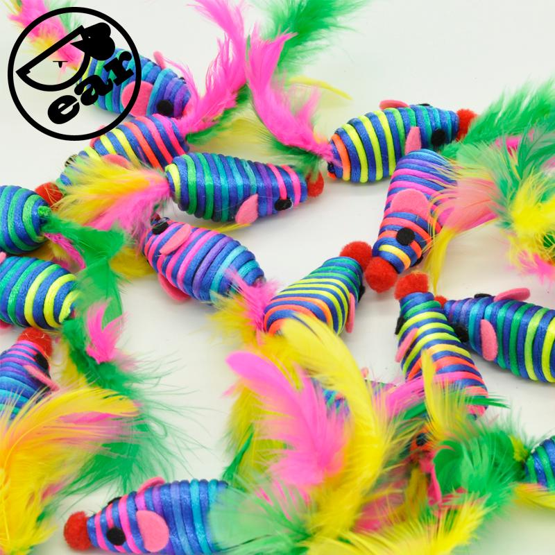 10 Pcs False Mouse Pet Cat Toys Mini Playing Toys with Colorful Feather Pet Cat Feather Mouse
10 Pcs False Mouse Pet Cat Toys Mini Playing Toys with Colorful Feather Pet Cat Feather Mouse