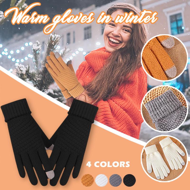 Outdoor Knitting Wool Windproof Touchscreen Men Women Plus Velvet Thicken Cute Fingerless Gloves For Outdoor Warmth In Winter
Outdoor Knitting Wool Windproof Touchscreen Men Women Plus Velvet Thicken Cute Fingerless Gloves For Outdoor Warmth In Winter