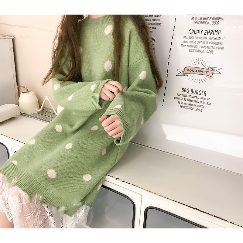 woman winter sweater plus size women's clothing new foreign fat sister covered belly was thin fashion sweater dress female 201023