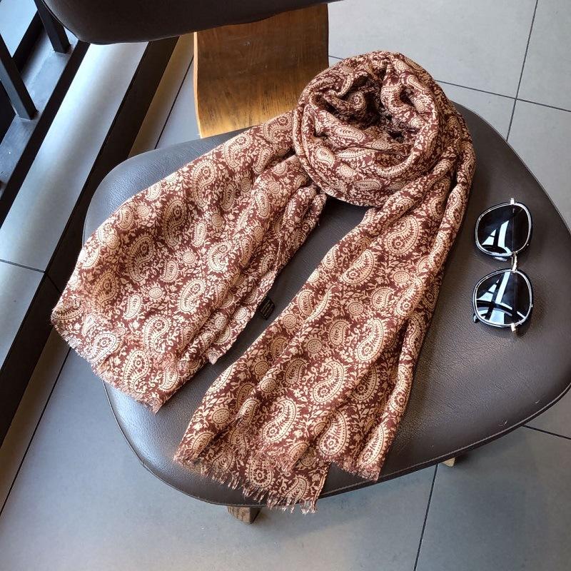 OUOI Cotton Wai women's thin seaside beach sunscreen silk scarf shawl in autumn and winter scarfs for ladies
OUOI Cotton Wai women's thin seaside beach sunscreen silk scarf shawl in autumn and winter scarfs for ladies
