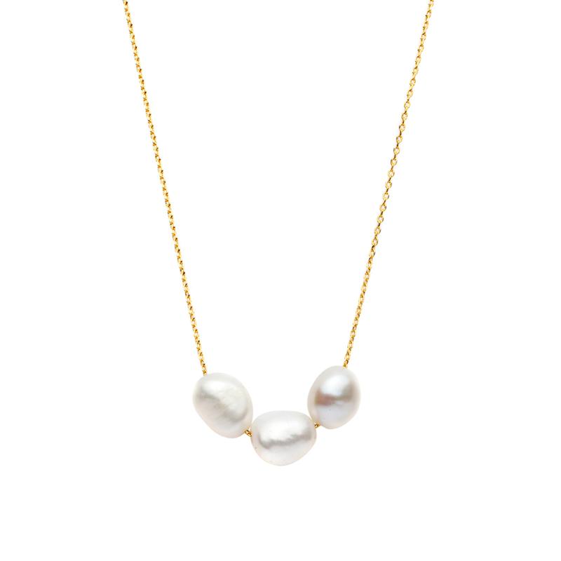 simples classtic GABRIELE necklace Freshwater baroque pearl pendant necklace Italian stainless steel chain for women
simples classtic GABRIELE necklace Freshwater baroque pearl pendant necklace Italian stainless steel chain for women