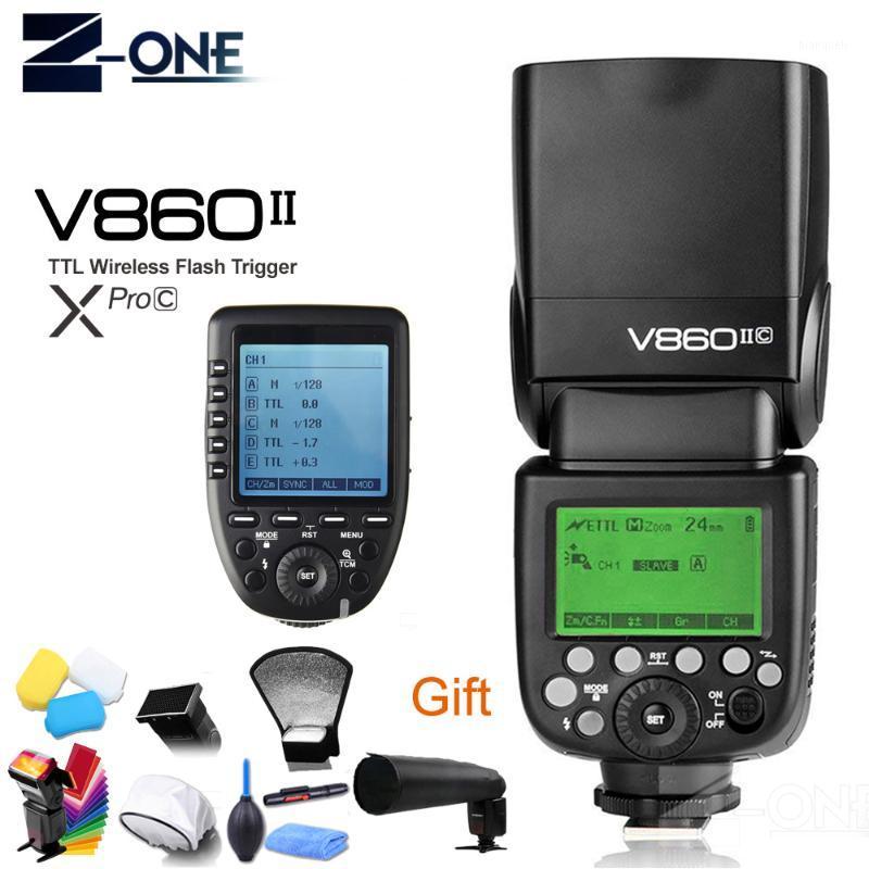 Godox V860II-C V860IIC Speedlite GN60 HSS 1/8000sL Flash Light +Xpro-C Wireless Flash Trigger Transmitter for EOS1
Godox V860II-C V860IIC Speedlite GN60 HSS 1/8000sL Flash Light +Xpro-C Wireless Flash Trigger Transmitter for EOS1