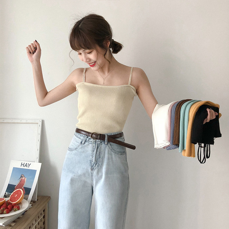2021 New 8-colour candy sweet, sleeveless sexy women summer tops basic knitted-out for ladies vest (f6172 DIRR, Black
2021 New 8-colour candy sweet, sleeveless sexy women summer tops basic knitted-out for ladies vest (f6172 DIRR, Black