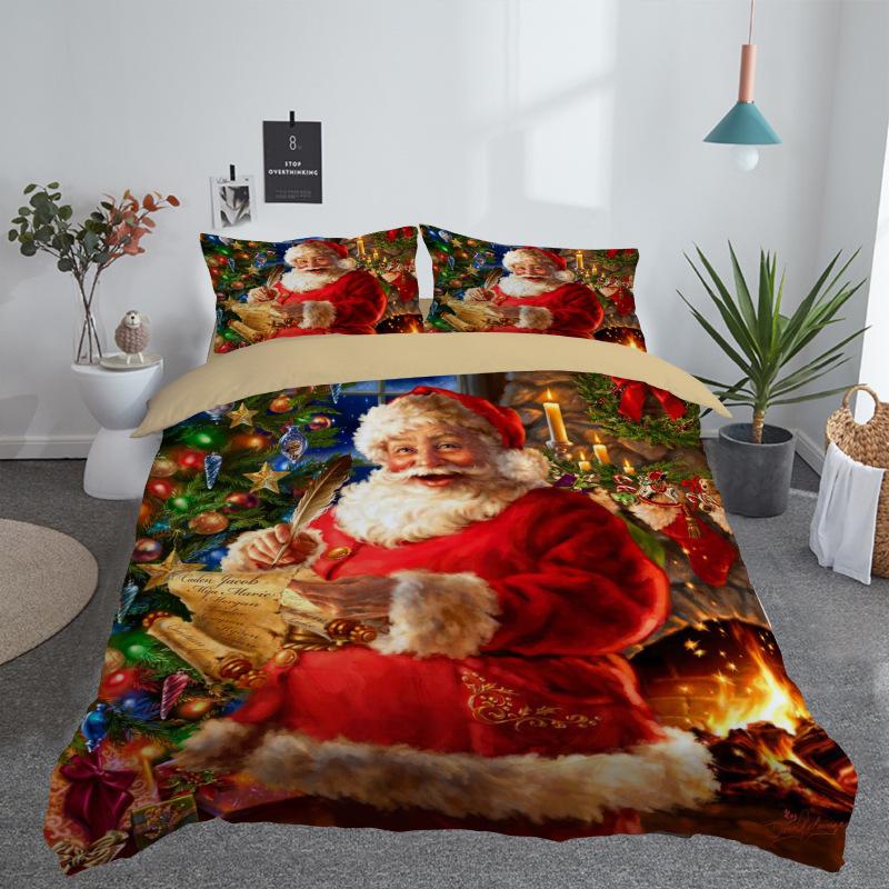 Hot Sale Merry Christmas 3D Printed Bedding Set Queen//King Size Christmas Decoration for Home
Hot Sale Merry Christmas 3D Printed Bedding Set Queen//King Size Christmas Decoration for Home