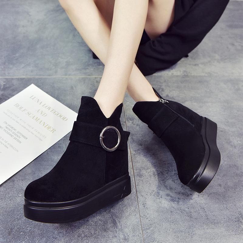 Height Inreasing 8cm Winter Shoes Women Boots Flat Platform Shoes Fashion Ladies Height Increasing Ankle Boots A1876, Black
Height Inreasing 8cm Winter Shoes Women Boots Flat Platform Shoes Fashion Ladies Height Increasing Ankle Boots A1876, Black