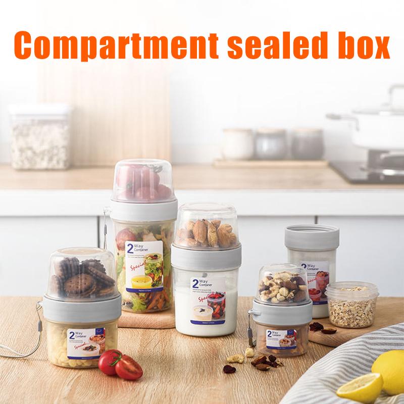 Fresh-keeping Box Double-layer Sealed Compartment Transparent Storage Box Breakfast Leak-proof Cup Type Storage J2Y
Fresh-keeping Box Double-layer Sealed Compartment Transparent Storage Box Breakfast Leak-proof Cup Type Storage J2Y