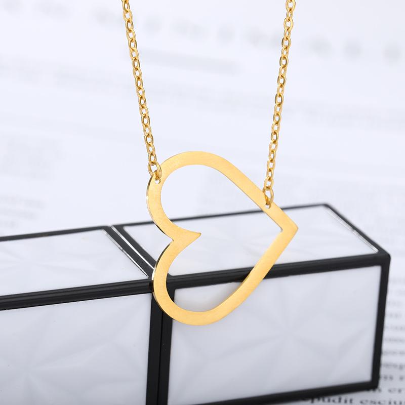 Charm Jewelry Big heart Fashion Women Pendants Necklaces Love Forever Stainless Steel Chain Rose Gold Necklace Best Friend Gifts
Charm Jewelry Big heart Fashion Women Pendants Necklaces Love Forever Stainless Steel Chain Rose Gold Necklace Best Friend Gifts