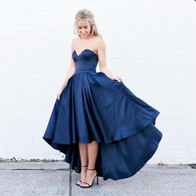 Sexy Royal Blue Hi Lo Prom Dress High Quality Satin Zipper Back Summer Style Party Dress, Khaki
Sexy Royal Blue Hi Lo Prom Dress High Quality Satin Zipper Back Summer Style Party Dress, Khaki