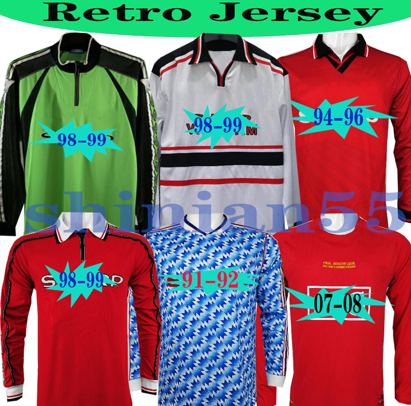 98 RETRO goalkeeper SCHMEICHEL CANTONA GIGGS KEANE Soccer Jerseys BECKHAM SOLSKJAER SCHOLES FERDINAND ROONEY CHICHARITO RETRO Football Shirt, Black;yellow
98 RETRO goalkeeper SCHMEICHEL CANTONA GIGGS KEANE Soccer Jerseys BECKHAM SOLSKJAER SCHOLES FERDINAND ROONEY CHICHARITO RETRO Football Shirt, Black;yellow