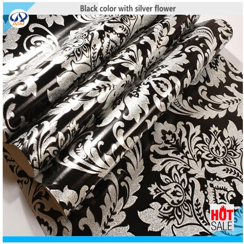 Golden Foil Wallpaper Damascus Pattern Silver And Black Color Wallpaper for living room bedroom gold foil roll
Golden Foil Wallpaper Damascus Pattern Silver And Black Color Wallpaper for living room bedroom gold foil roll