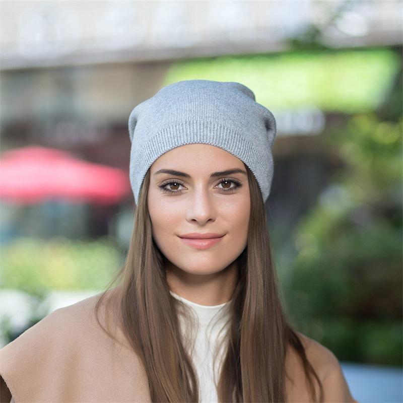 New simple style autumn winter soft wear female thin exquisite knitted outing warm cold-proof fashion bonnet skull beanie hat, Black
New simple style autumn winter soft wear female thin exquisite knitted outing warm cold-proof fashion bonnet skull beanie hat, Black