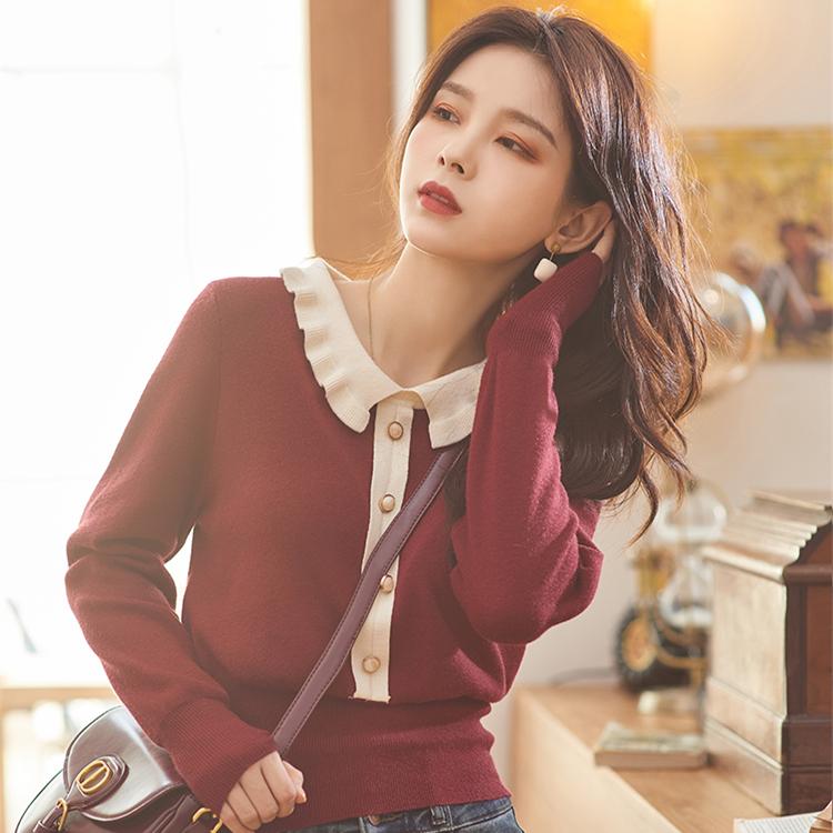 Autumn Winter Sweater Women Knitted Tops Casual Sweater Turn Down Collar Fashion Chic Eelegant Female Knitwear Tops, Red
Autumn Winter Sweater Women Knitted Tops Casual Sweater Turn Down Collar Fashion Chic Eelegant Female Knitwear Tops, Red