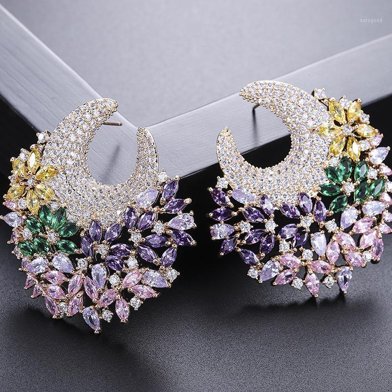 Stud 1pair Colorful CZ Earring Studs Luxury Exquisite Earrings Fashion Jewelry For Banquet Party Gift1
Stud 1pair Colorful CZ Earring Studs Luxury Exquisite Earrings Fashion Jewelry For Banquet Party Gift1