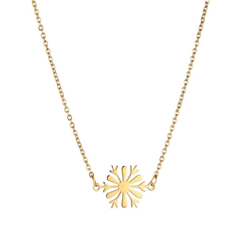 New Fashion Stainless Steel Thin Chain Snowflake Pendant Necklace For Woman Charm Flower Choker Best Gift Jewelry
New Fashion Stainless Steel Thin Chain Snowflake Pendant Necklace For Woman Charm Flower Choker Best Gift Jewelry