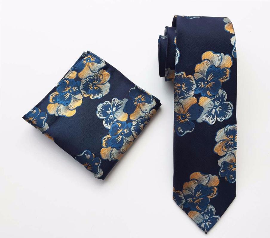 Bow Ties Design Gentlemen Floral Necktie Set Dark Blue With Fashion Flower Pattern Pocket Square
Bow Ties Design Gentlemen Floral Necktie Set Dark Blue With Fashion Flower Pattern Pocket Square