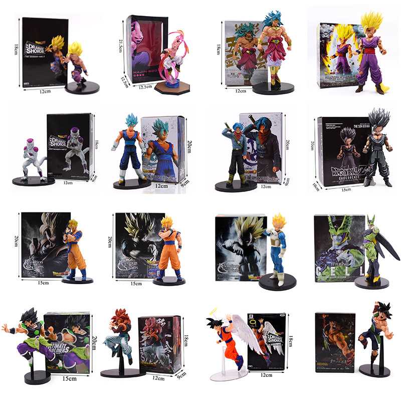 11-23CM DBZ Super Gokou Son Gohan Broly Veget a Cell Frieza Buu Broli Trunks Burdock PVC Action Figures Collectible Toys 201202
11-23CM DBZ Super Gokou Son Gohan Broly Veget a Cell Frieza Buu Broli Trunks Burdock PVC Action Figures Collectible Toys 201202