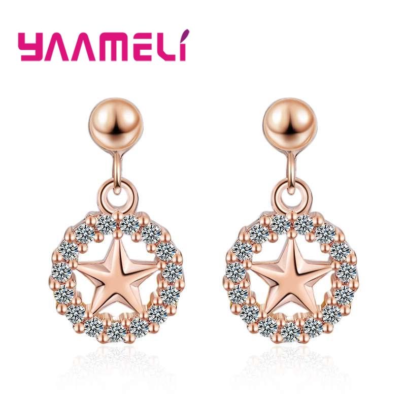 Hot Sale Luxury Women Trendy Five Star Earrings Dangling 925 Sterling Silver Woman Earrings Fashion Elegant Jewelry
Hot Sale Luxury Women Trendy Five Star Earrings Dangling 925 Sterling Silver Woman Earrings Fashion Elegant Jewelry