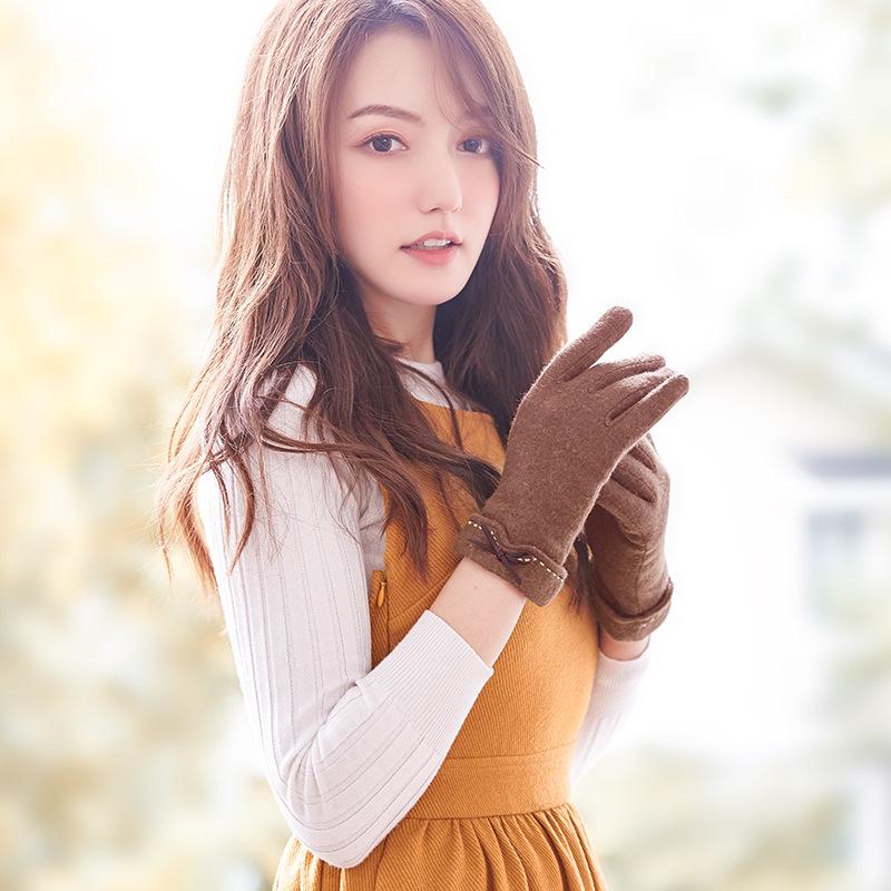 Wool Gloves Women Keep Warmplus Velvet Thick Cashmere Korean Version Cute Outdoor Riding Thin Style Touch Screen
Wool Gloves Women Keep Warmplus Velvet Thick Cashmere Korean Version Cute Outdoor Riding Thin Style Touch Screen