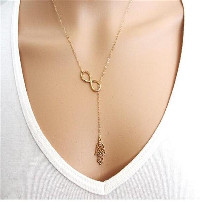 Pendant Necklaces Fashion Palm Charm Women Necklace Metal Gold And Silver Colour Clavicle Chain Ladies Party Jewelry
Pendant Necklaces Fashion Palm Charm Women Necklace Metal Gold And Silver Colour Clavicle Chain Ladies Party Jewelry