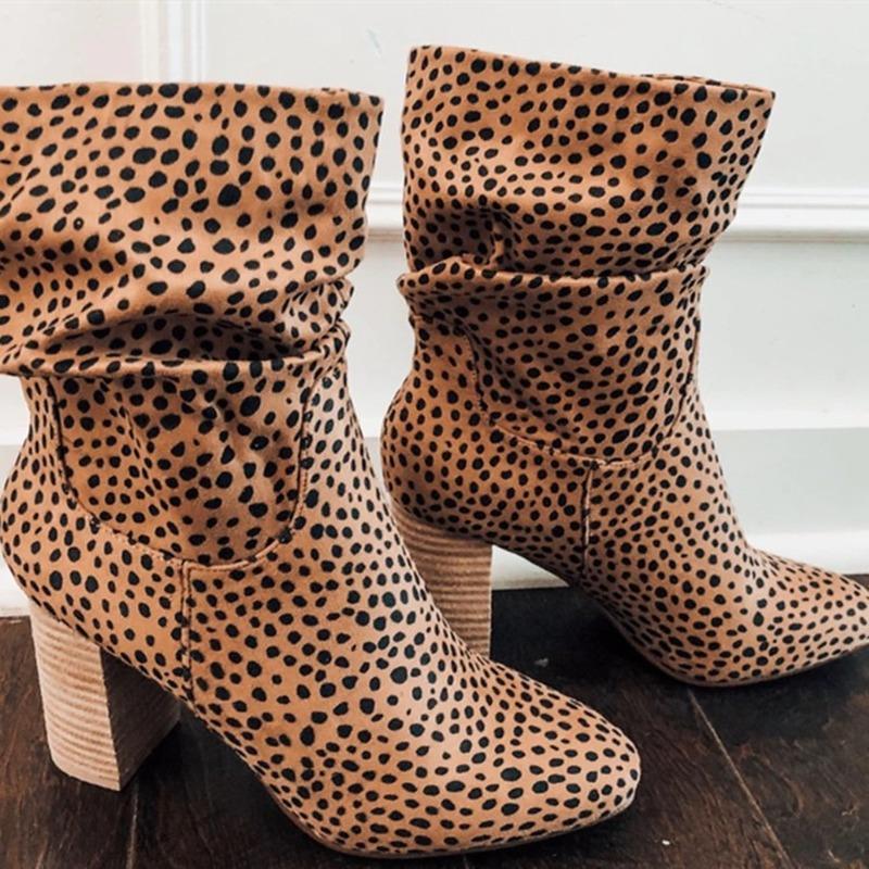 Hot Sale Plus Size Women's Boots 2020 Autumn and Winter New High-heel Women's Boots Fashion Leopard Print Mid-tube, White
Hot Sale Plus Size Women's Boots 2020 Autumn and Winter New High-heel Women's Boots Fashion Leopard Print Mid-tube, White