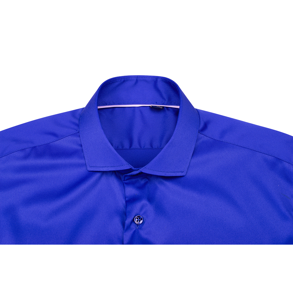 Bamboo Fiber Elastic French Cuff Shirts Noniron Long Sleeve Dress Shirt Plus size 9XL Easy Care Formal Shirt For Men 201124