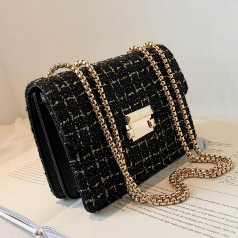 Contrast color Square Crossbody bag 2021 Fashion New High quality Wool Women's Designer Handbag Chain Shoulder Messenger Bag, Black
Contrast color Square Crossbody bag 2021 Fashion New High quality Wool Women's Designer Handbag Chain Shoulder Messenger Bag, Black