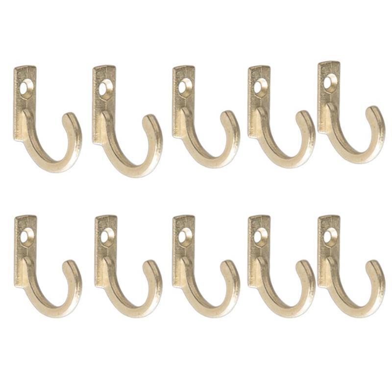10PCS Single Prong Hook Mini Size Wall Mounted Retro Cloth Hanger for Coats Hats Towels Keys
10PCS Single Prong Hook Mini Size Wall Mounted Retro Cloth Hanger for Coats Hats Towels Keys