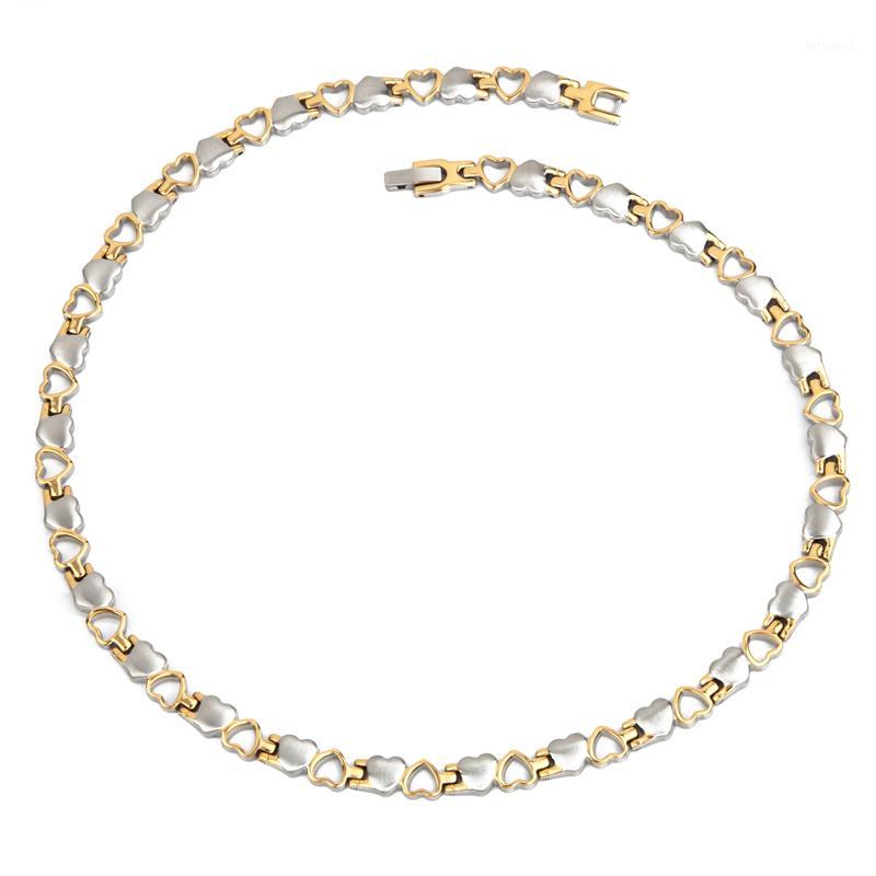 Chains 38 Bio Magnetic Therapy Health Healing Men's Charm Necklace Gold&Silver Color Titanium Chain Link For Womens1
Chains 38 Bio Magnetic Therapy Health Healing Men's Charm Necklace Gold&Silver Color Titanium Chain Link For Womens1