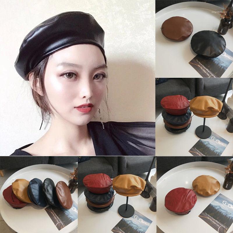 Women Hot Fashion Vintage Solid PU Leather Beret 2021 Winter Hat French Artist Warm Beanie Hat Painter Girls Travel Berets1, Black
Women Hot Fashion Vintage Solid PU Leather Beret 2021 Winter Hat French Artist Warm Beanie Hat Painter Girls Travel Berets1, Black